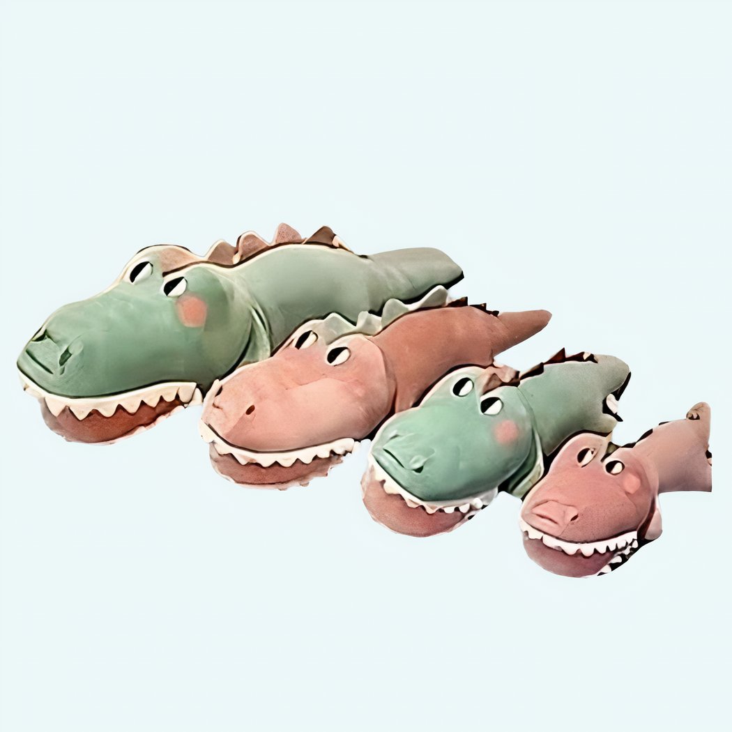 Krokodil Kuscheltier lustig grün