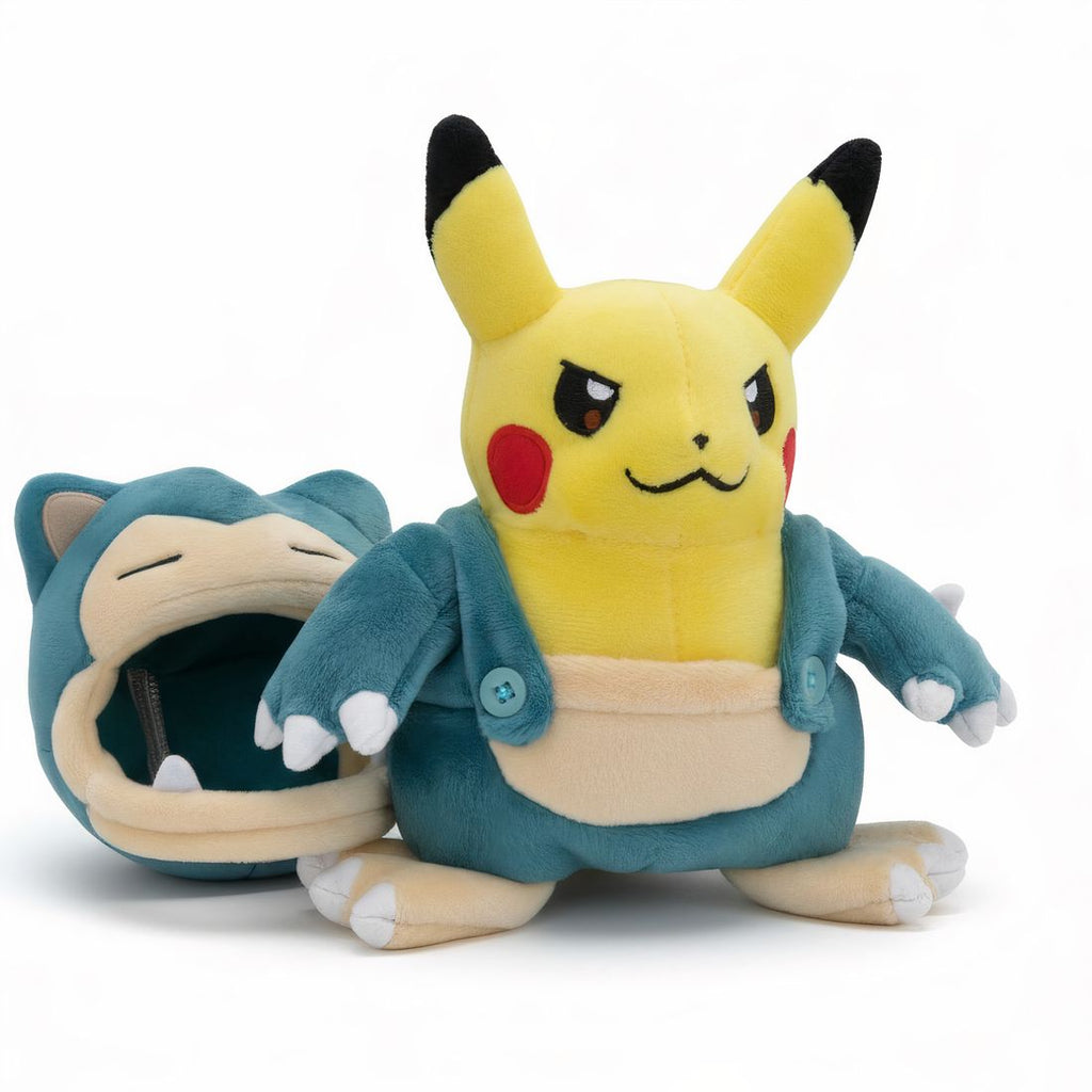 Pikachu Kuscheltier Pokémon verkleidet als Relaxo