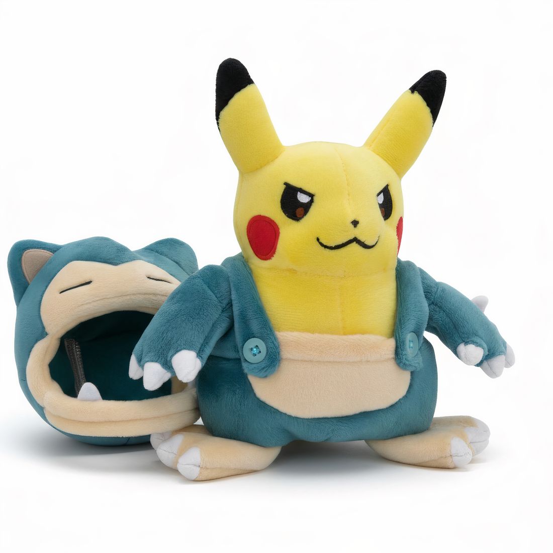 Pikachu Kuscheltier Pokémon verkleidet als Relaxo