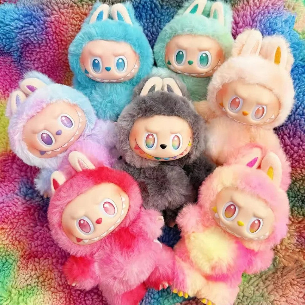 Blind Box Kuscheltier im Labubu-Stil Regenbogen (inoffiziell)