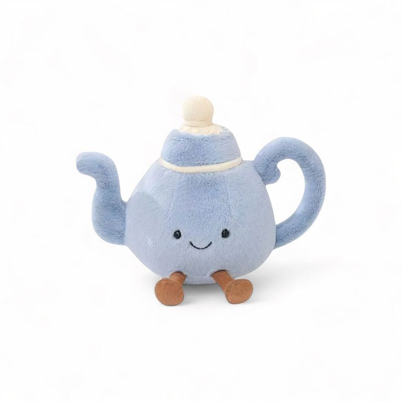 Tasse und Teekanne Kuscheltier-Duo Kawaii-Teestunde