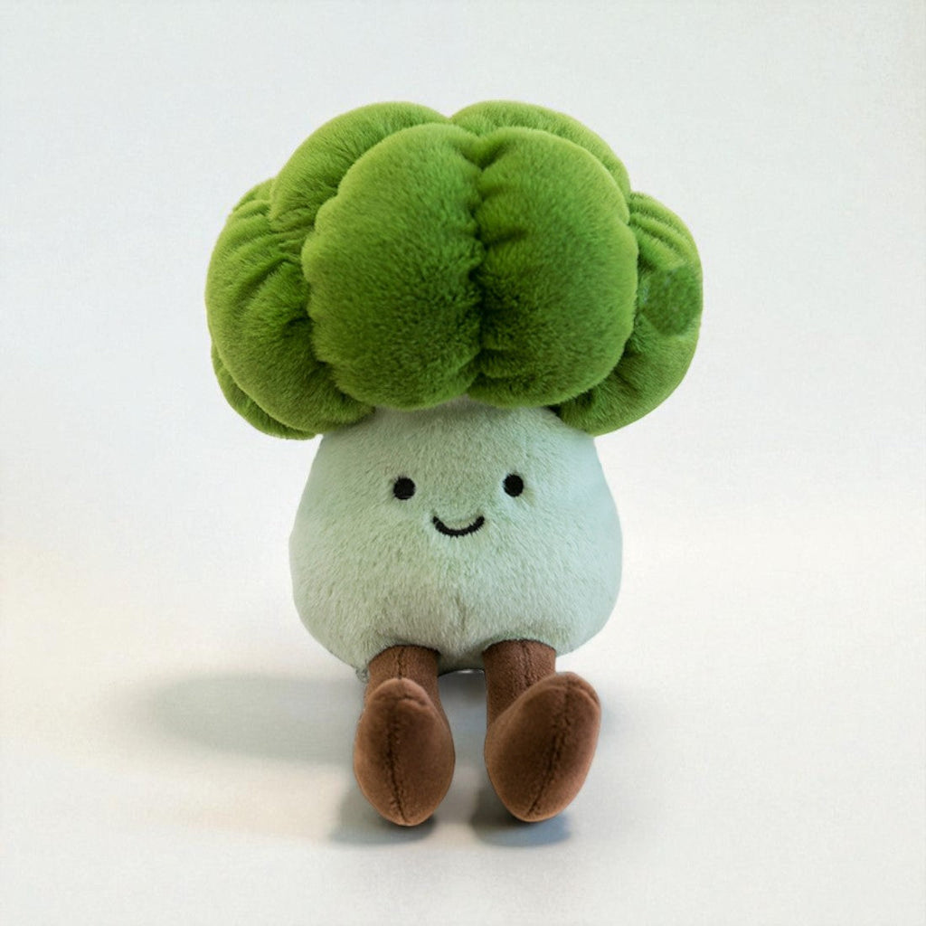 Brokkoli Kuscheltier Kawaii lächelnd