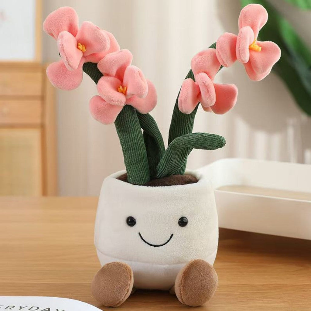 Orchidee Kuscheltier Kawaii sanft und bunt
