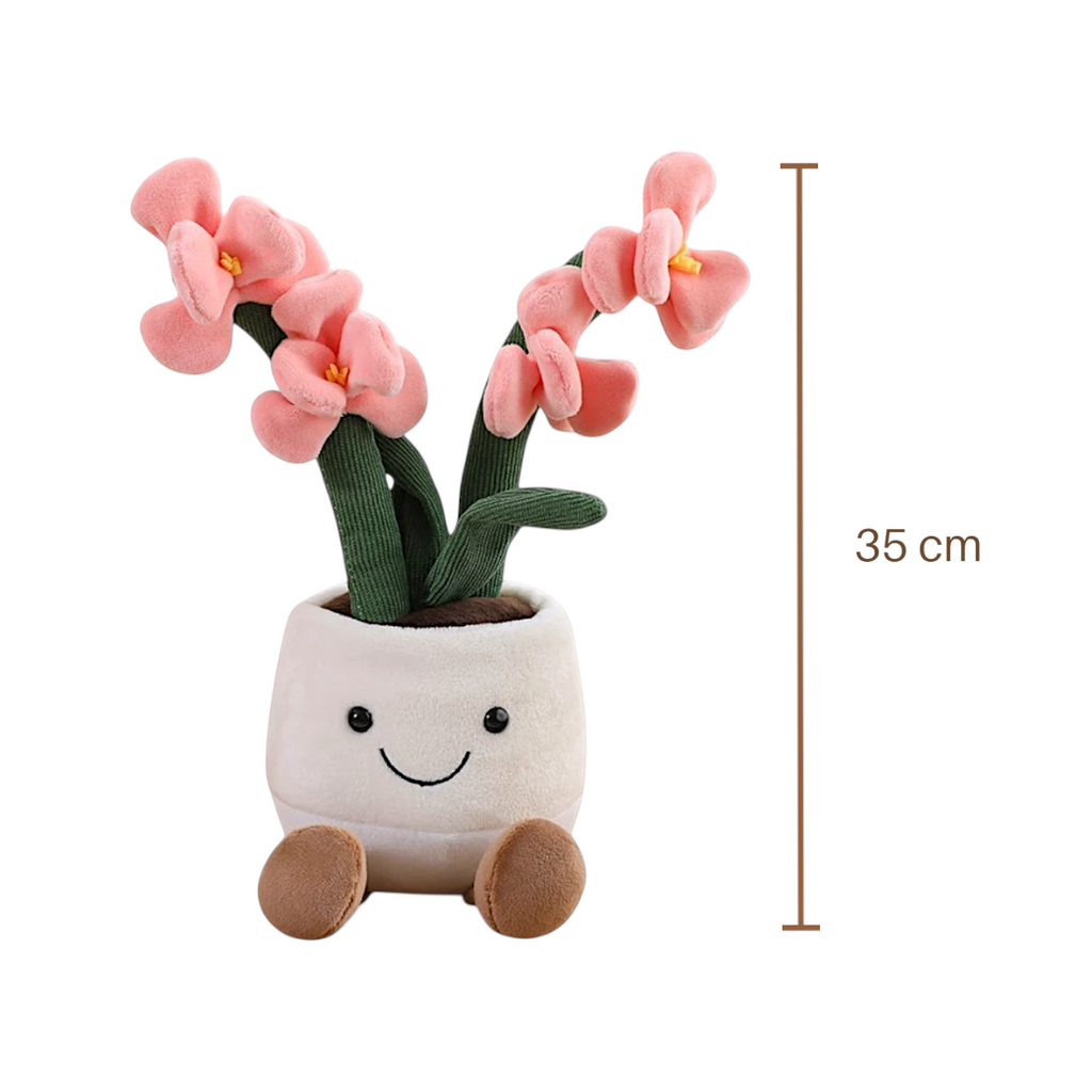 Orchidee Kuscheltier Kawaii sanft und bunt