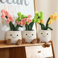 Orchidee Kuscheltier Kawaii sanft und bunt