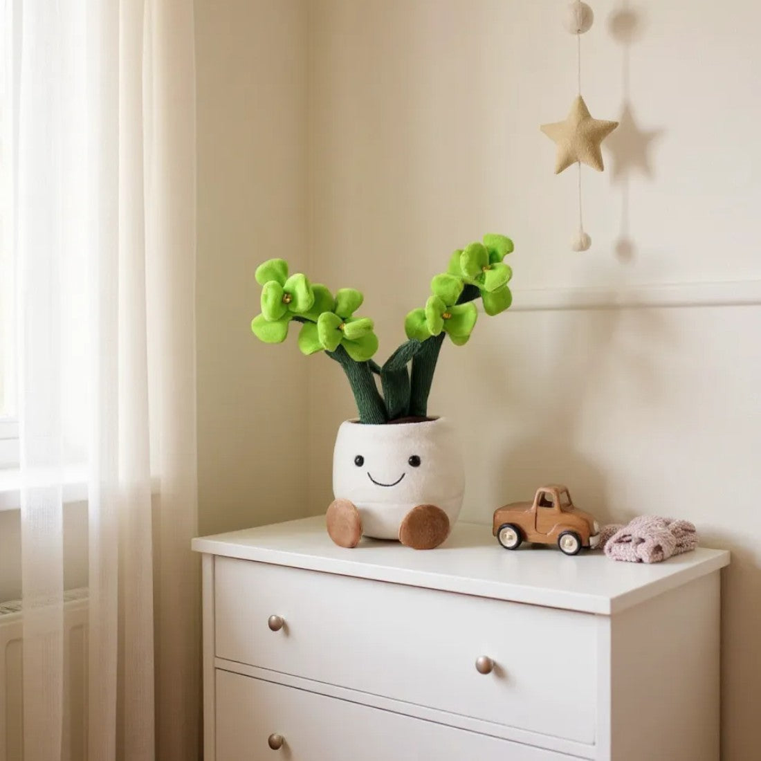 Orchidee Kuscheltier Kawaii sanft und bunt
