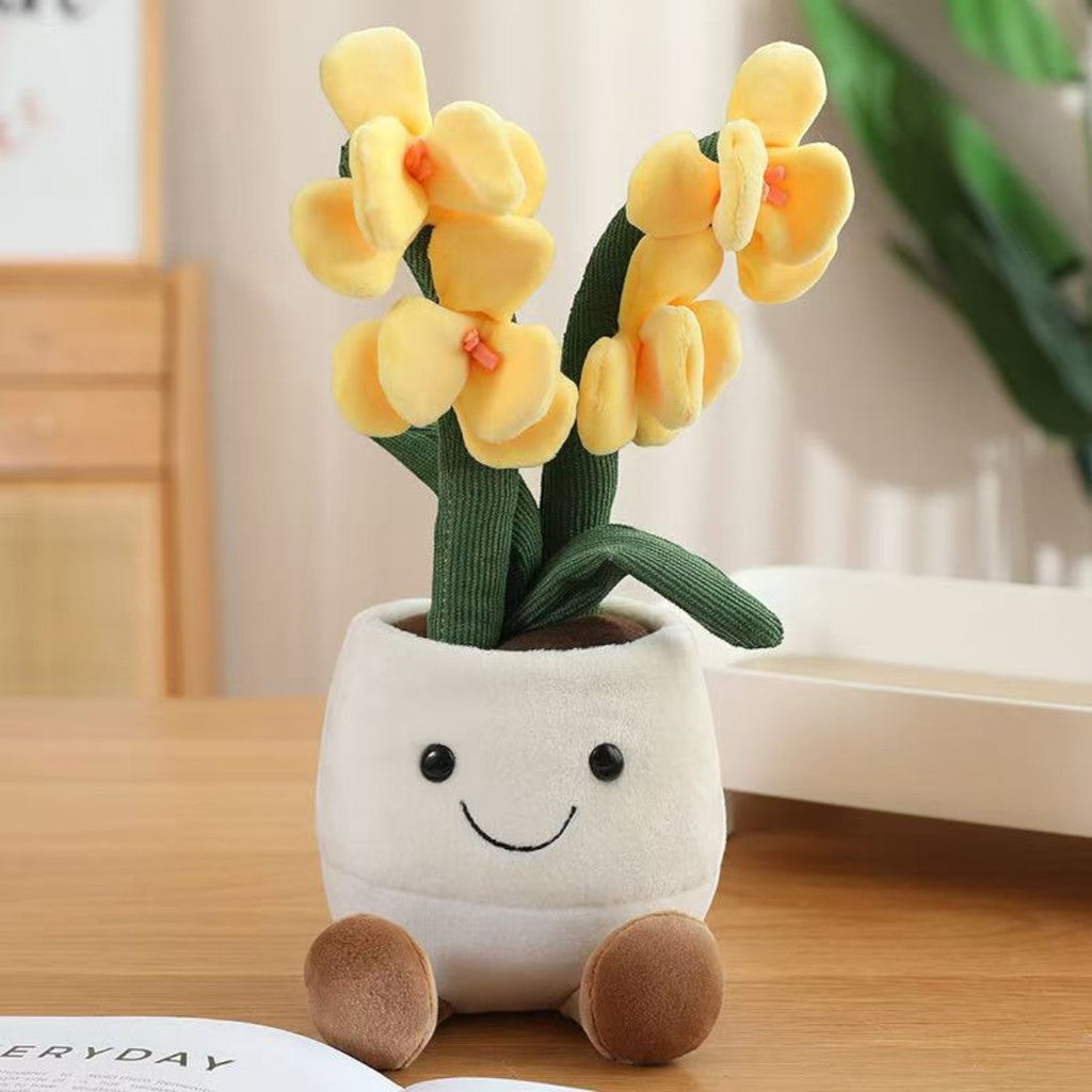 Orchidee Kuscheltier Kawaii sanft und bunt