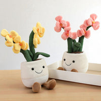 Orchidee Kuscheltier Kawaii sanft und bunt