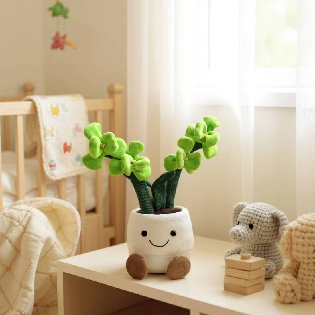 Orchidee Kuscheltier Kawaii sanft und bunt