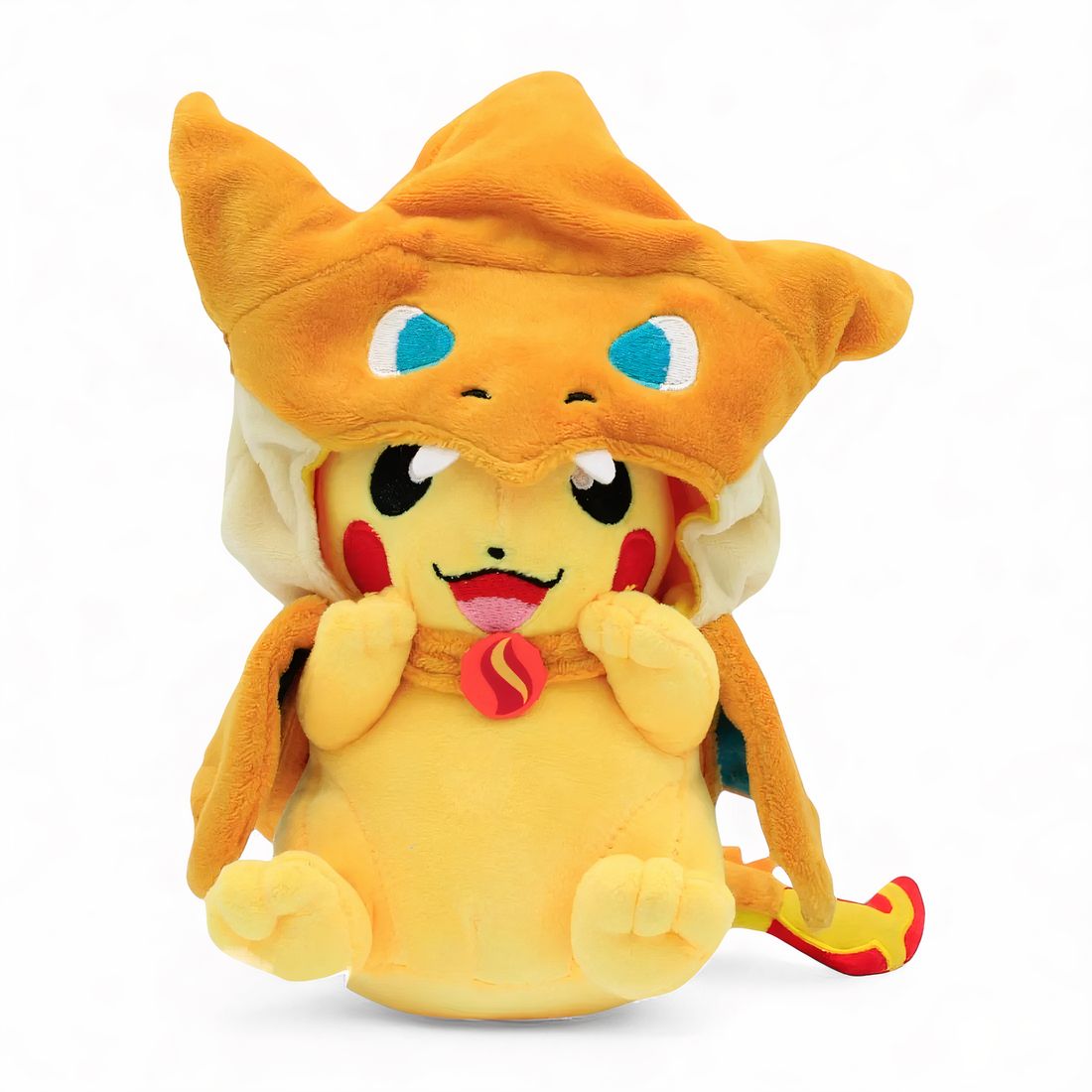 Pikachu Kuscheltier Pokémon verkleidet als Glurak