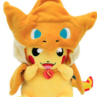 Pikachu Kuscheltier Pokémon verkleidet als Glurak