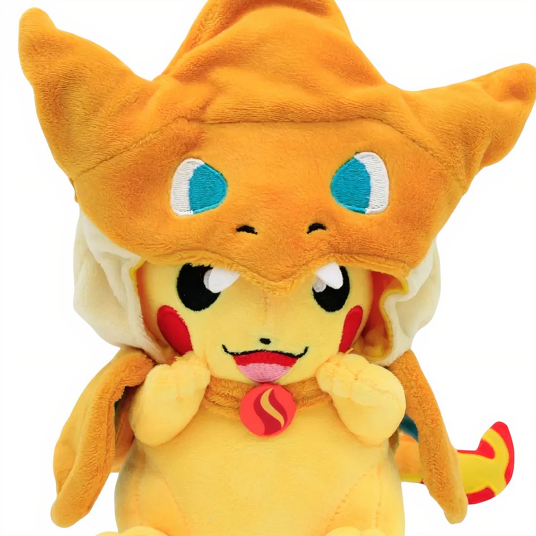 Pikachu Kuscheltier Pokémon verkleidet als Glurak