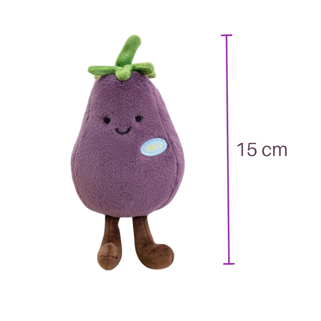 Aubergine Kuscheltier Kawaii verschmitzt