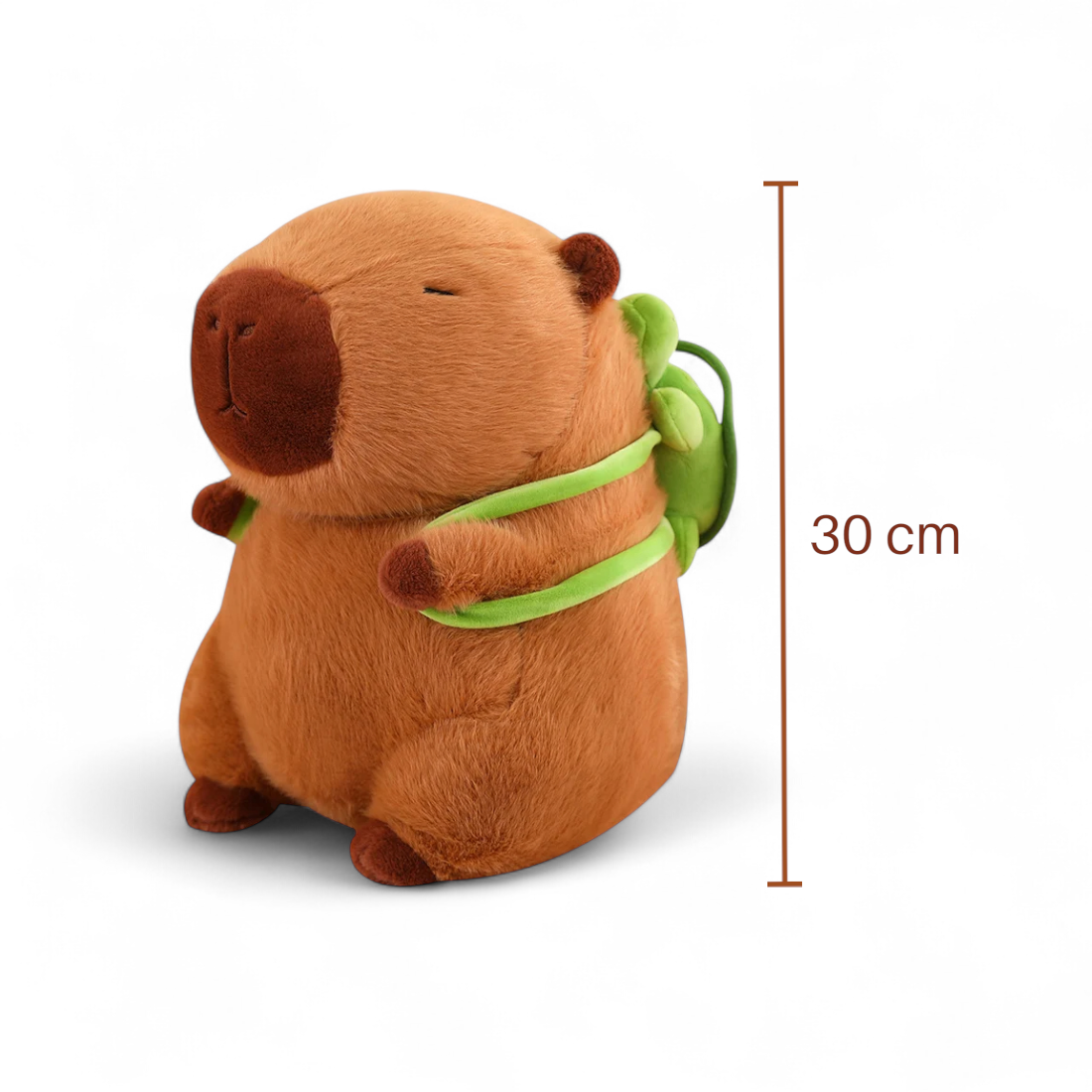 Capybara Kuscheltier mit Schildkröten-Rucksack