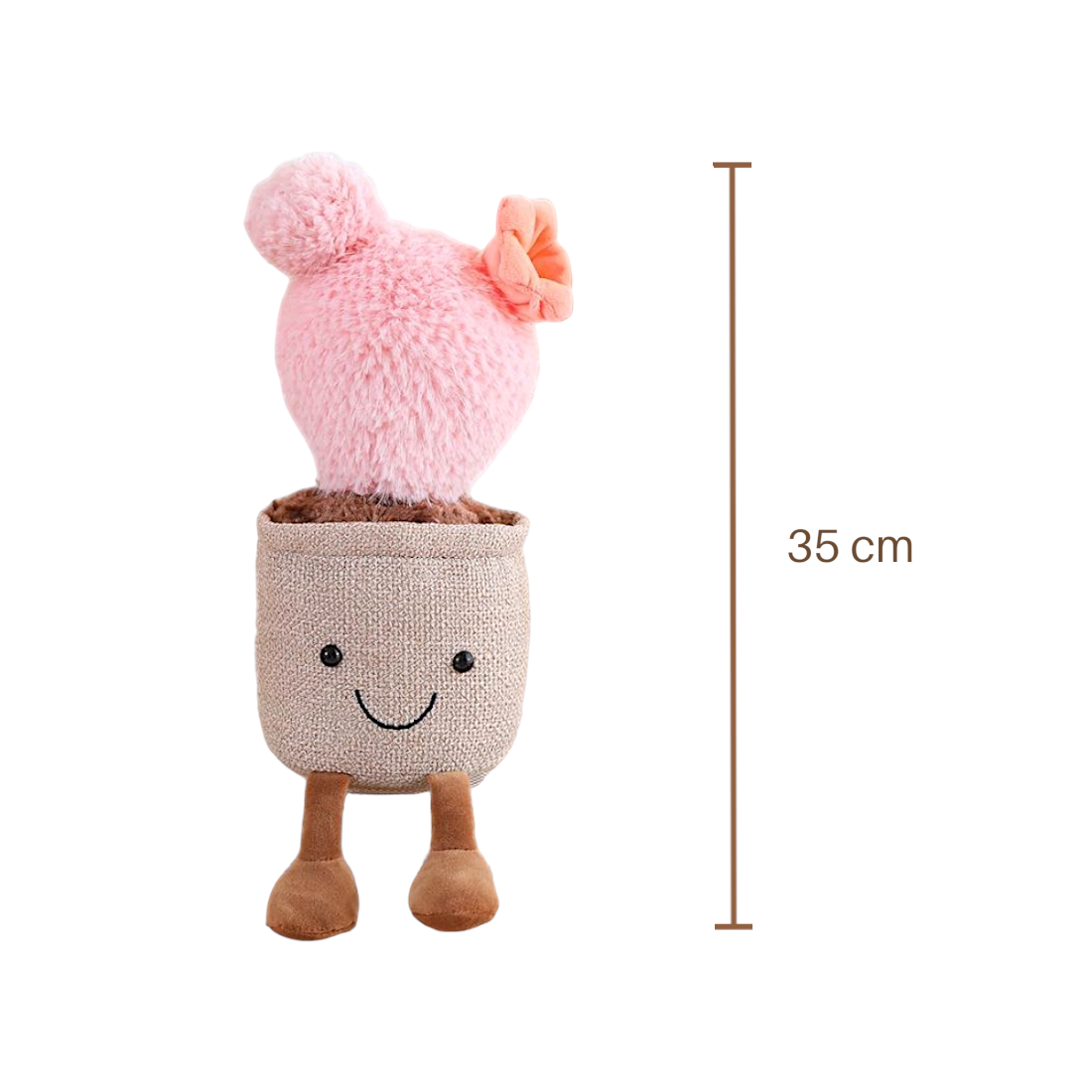 Kaktus Kuscheltier Kawaii blühend