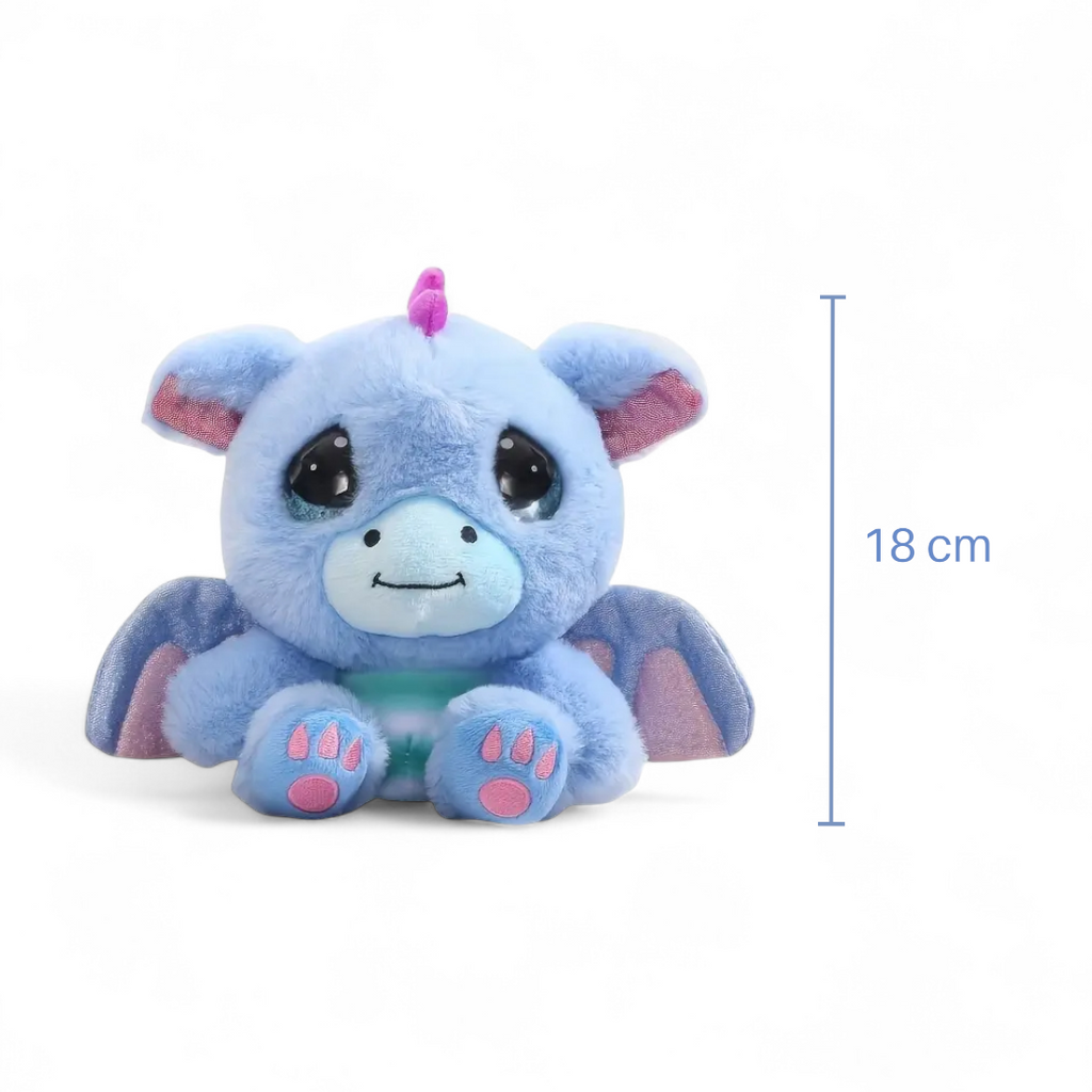 Kawaii Drachen Kuscheltier blau zum Verlieben