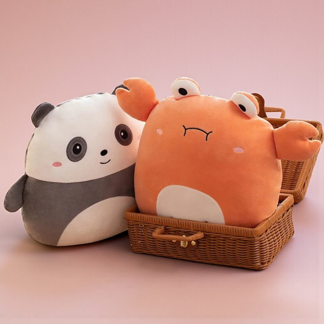 Rundes Panda Kuscheltier flauschig