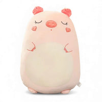 Rosa Schweinchen Plüschkissen kuschelig und squishy