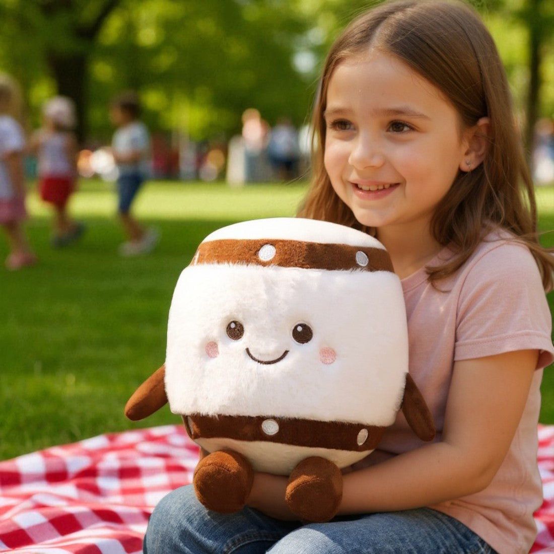 Trommel Kuscheltier Kawaii fröhlich