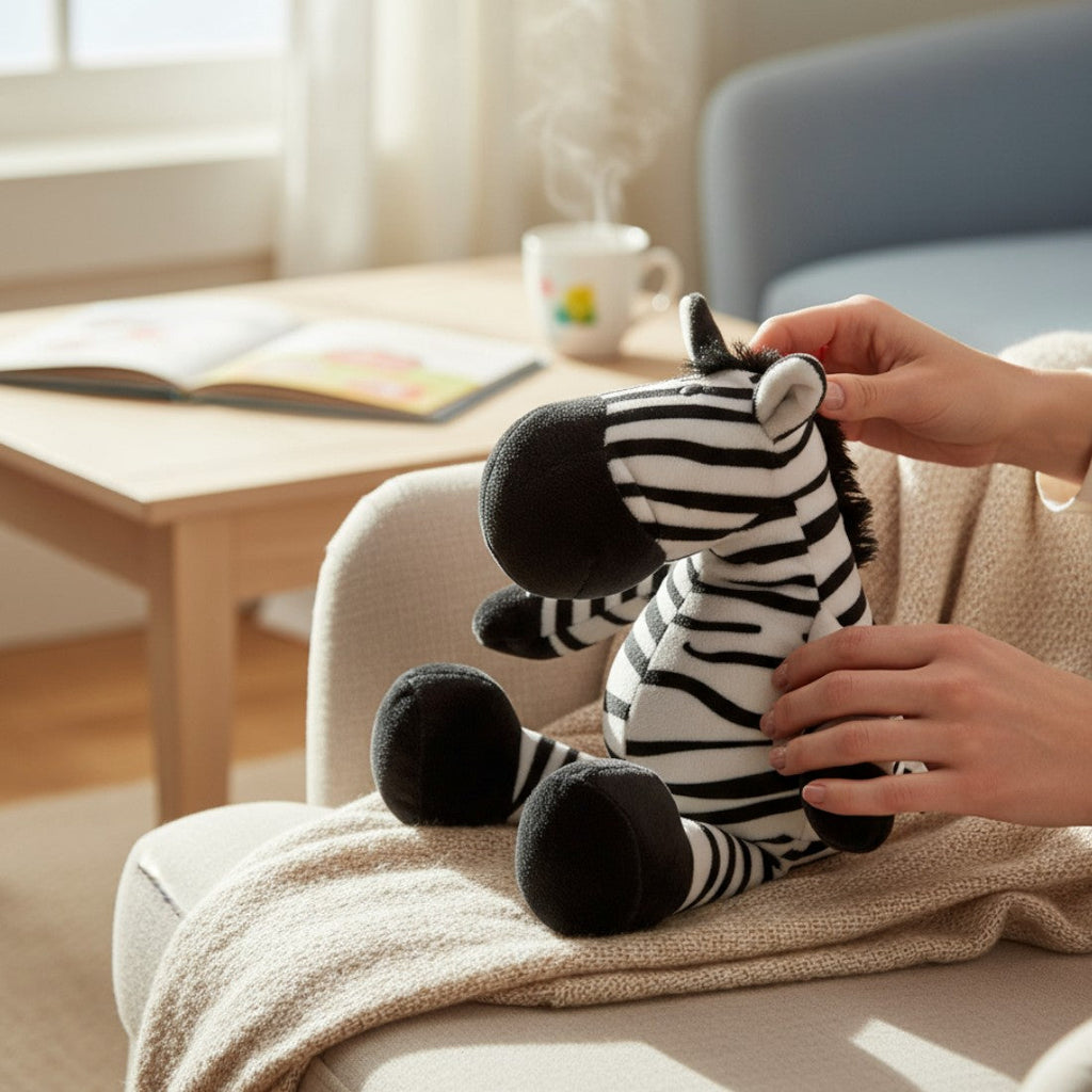 Zebra Kuscheltier lustig