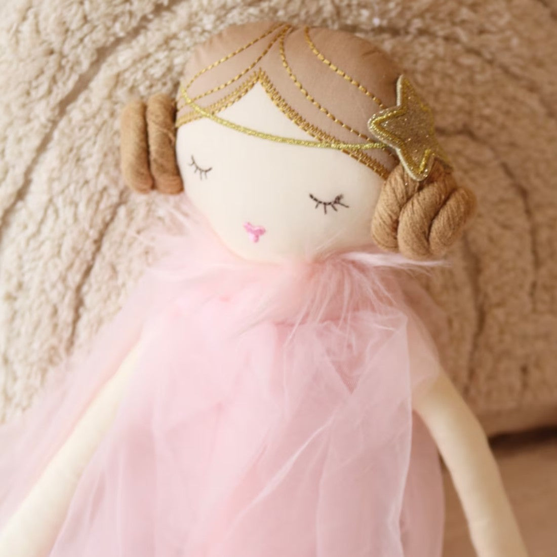 Plüschpuppe Ballerina mit Dutts