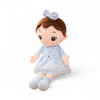 Plüschpuppe kleines Mädchen im Kleid