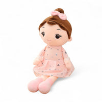 Plüschpuppe kleines Mädchen im Kleid