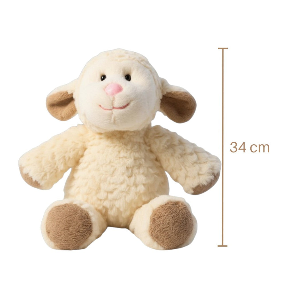 Schaf Kuscheltier mit Lockenwolle