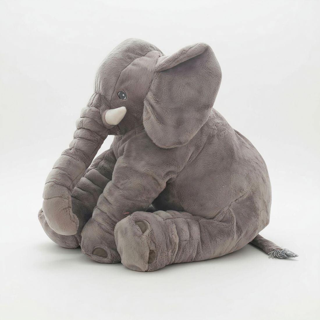 Weiches graues Elefanten-Kuscheltier 40 cm