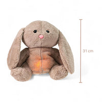 Beruhigendes Nachtlicht-Kuscheltier Hase mit Atembewegung