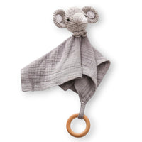 Schmusetuch Elefantenkopf gehäkelt für Babys