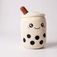 Bubble-Tea-Kuscheltier strukturiert, cocooning