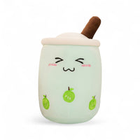 Kawaii-Bubble-Tea-Kuscheltier Grüner Apfel