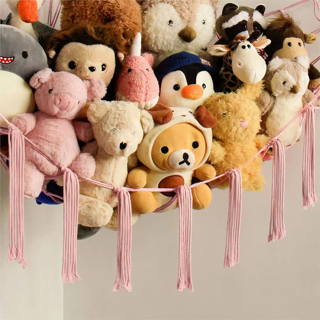 Hängendes Netz-Hängemattenregal für Kuscheltiere