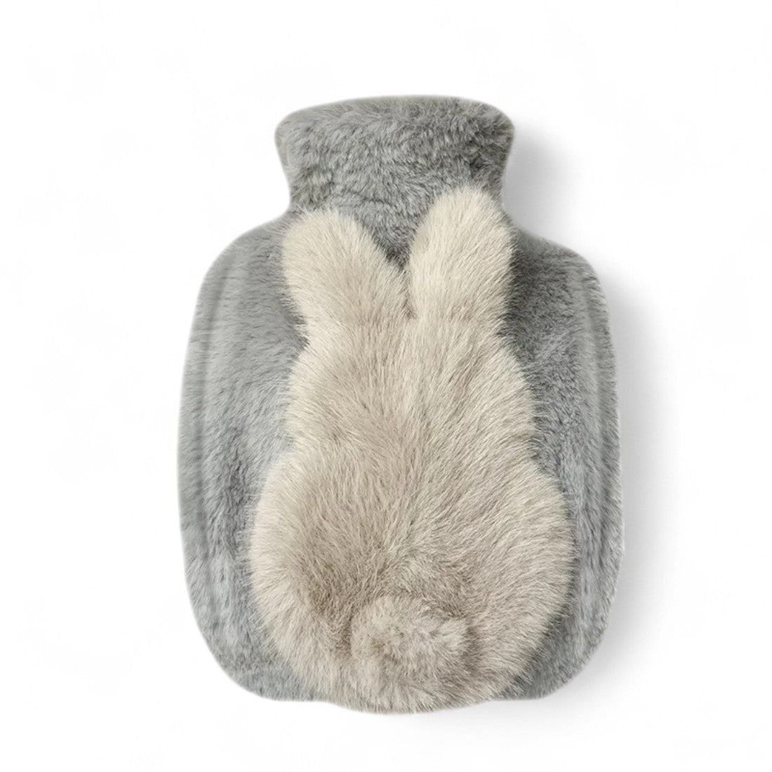 Wärmflasche Kuscheltier weich mit kleinem Hasen