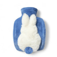 Wärmflasche Kuscheltier weich mit kleinem Hasen