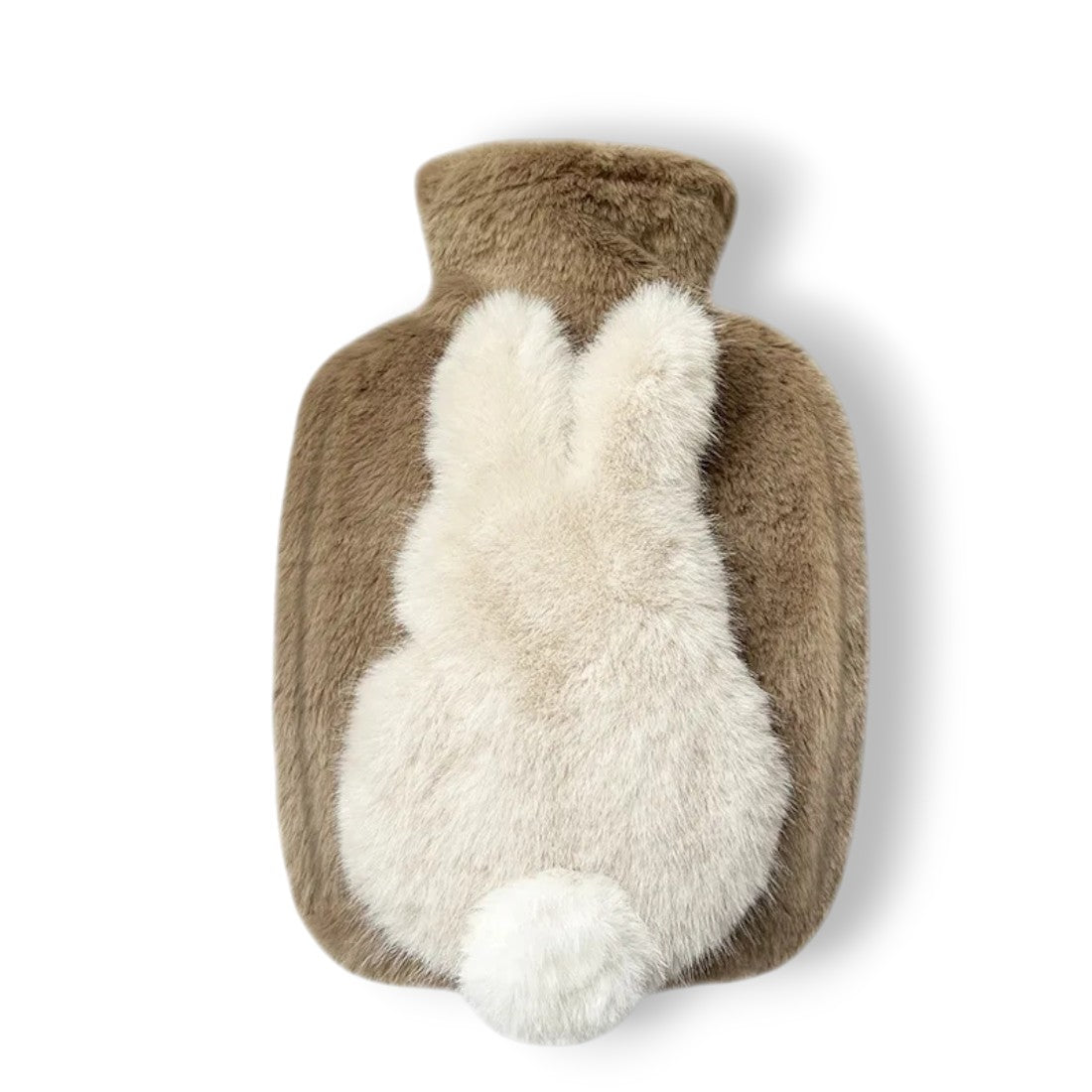 Wärmflasche Kuscheltier weich mit kleinem Hasen