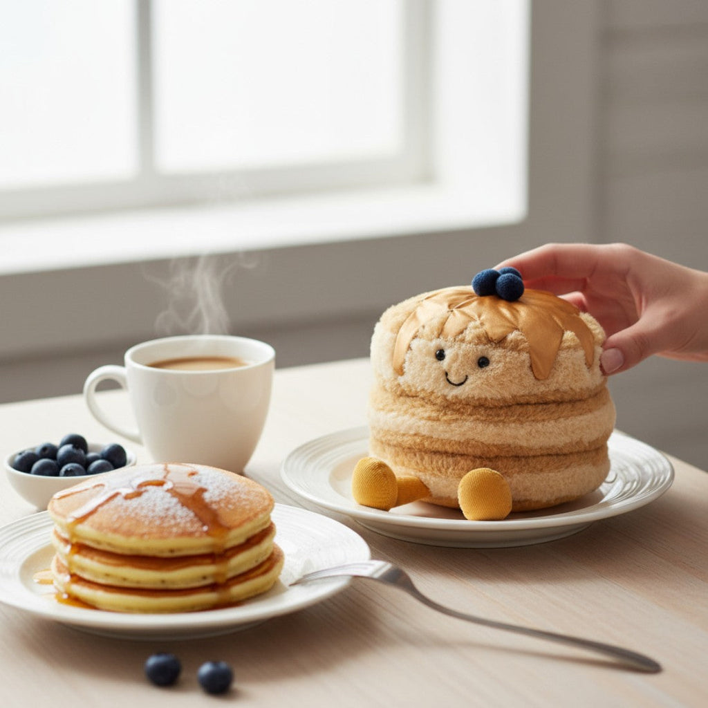 Pancakes Frühstück Kuscheltier kawaii