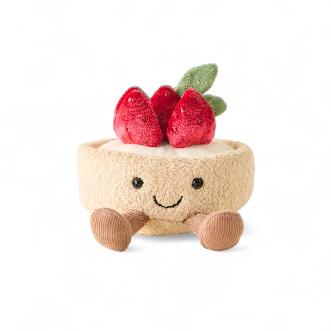 Erdbeertarte Kuscheltier genüsslich kawaii