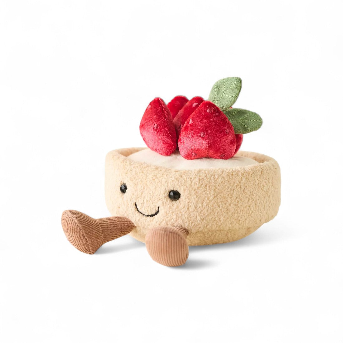 Erdbeertarte Kuscheltier genüsslich kawaii