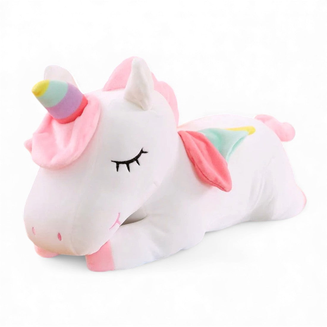 Liegendes Einhorn-Kuscheltier für Kinder