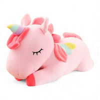 Liegendes Einhorn-Kuscheltier für Kinder