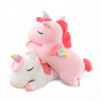Liegendes Einhorn-Kuscheltier für Kinder