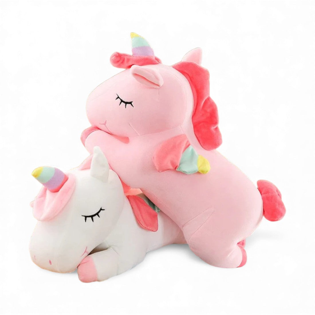 Liegendes Einhorn-Kuscheltier für Kinder