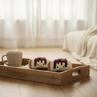 Heidelbeer-Himbeer-Cheesecake Kuscheltier kawaii