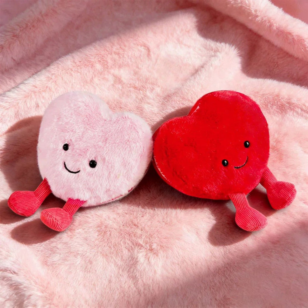 Herz Kuscheltier Liebe Rosa 10 cm Valentinstag