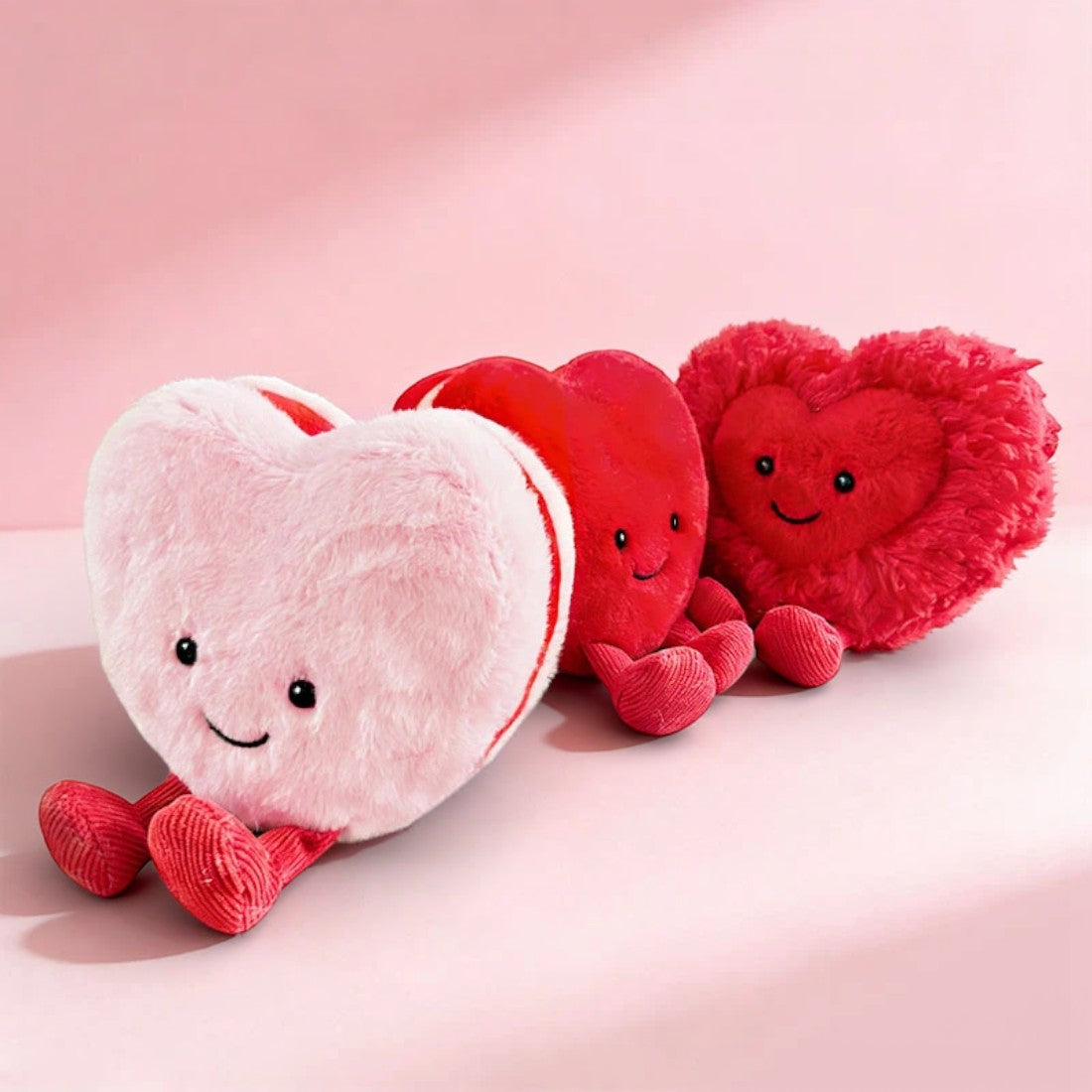 Herz Kuscheltier Liebe Rosa 10 cm Valentinstag