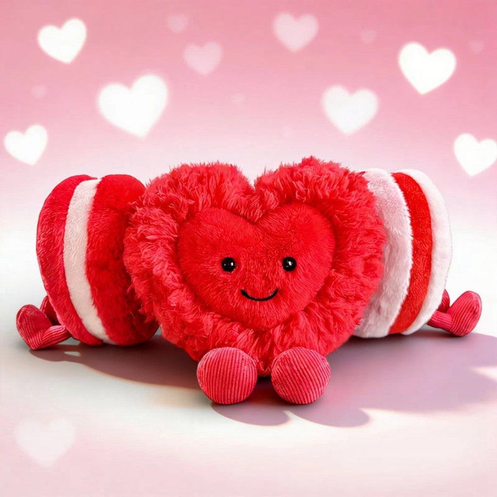 Herz Kuscheltier Liebe Rosa 10 cm Valentinstag