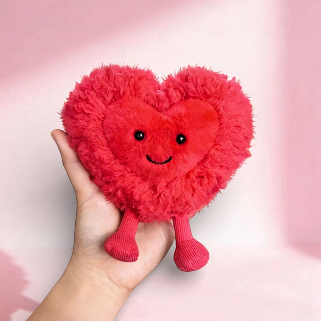 Herz Kuscheltier Liebe Rosa 10 cm Valentinstag