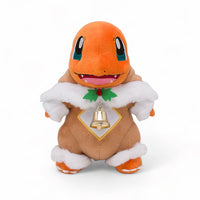 Glumanda Kuscheltier Pokémon im Weihnachts-Rentierkostüm